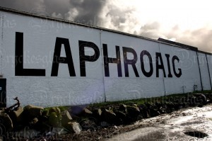 Laphroaig vägg mörka moln Laphroaig vägg mörka moln